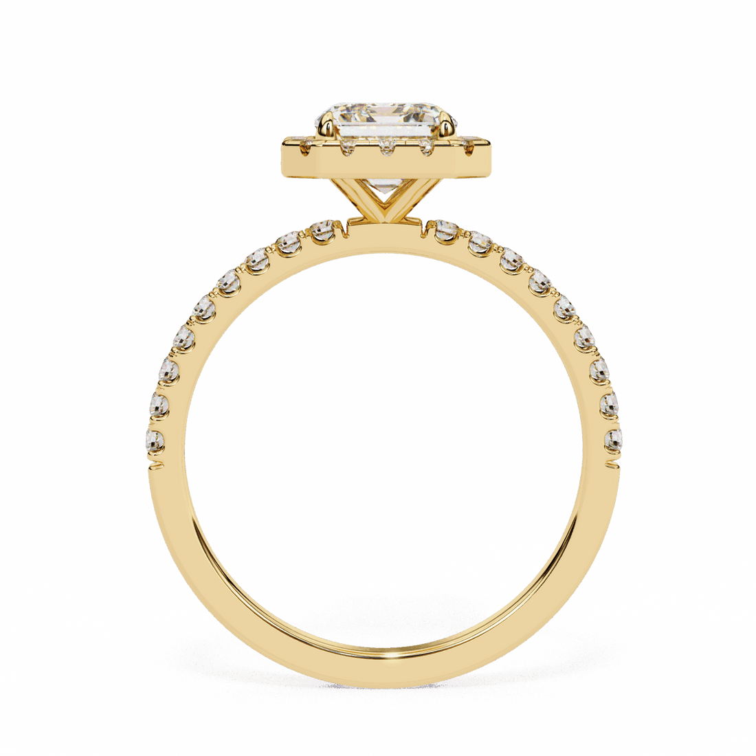 2.25 Carat Radiant Forever Solitaire Engagement Ring in Moissanite | House of Estara