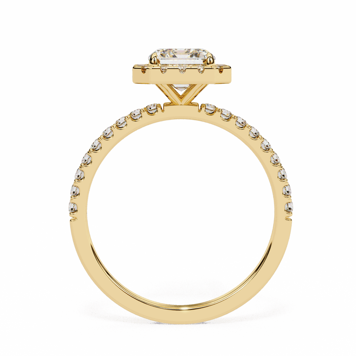 2.25 Carat Radiant Forever Solitaire Engagement Ring in Moissanite | House of Estara