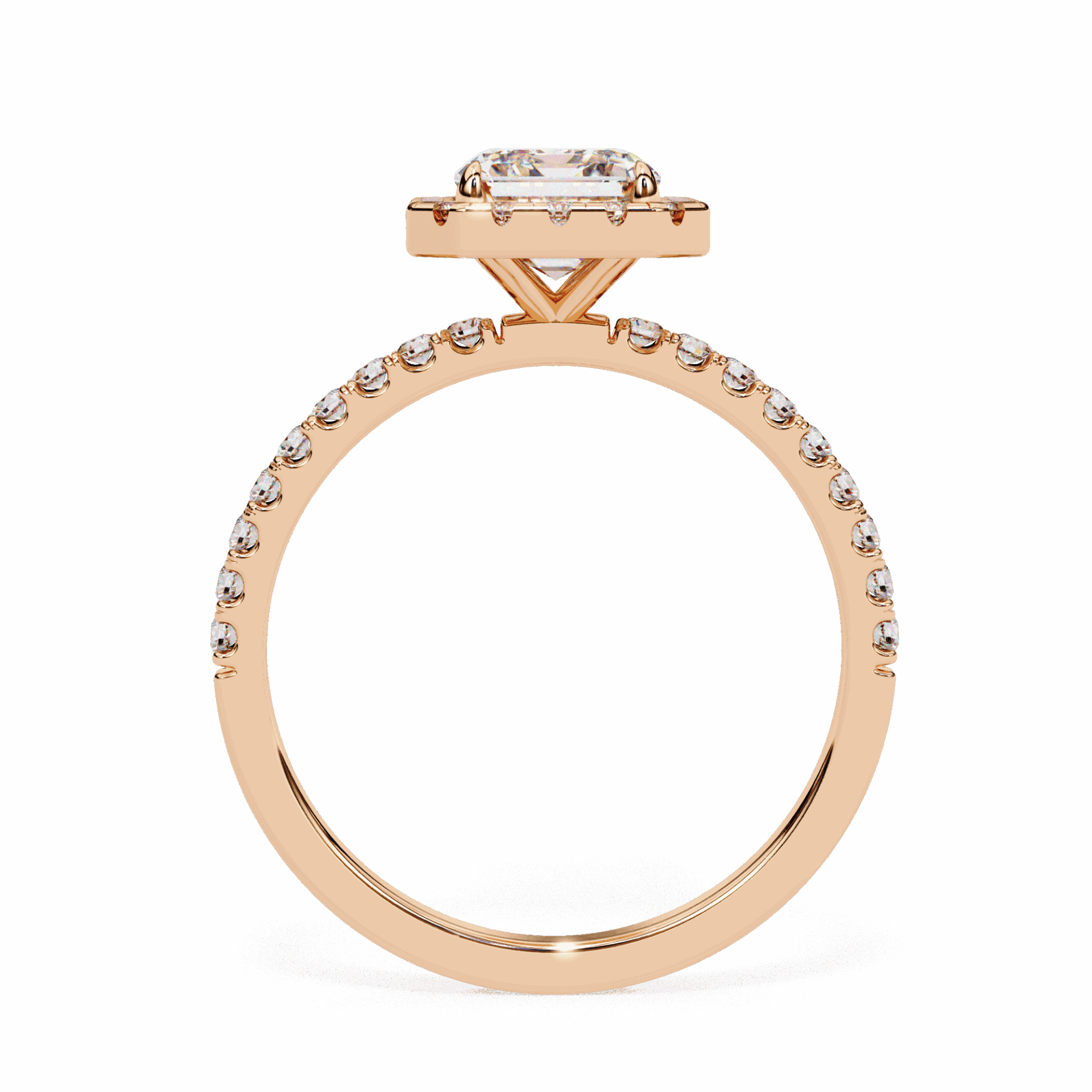 2.25 Carat Radiant Forever Solitaire Engagement Ring in Moissanite | House of Estara