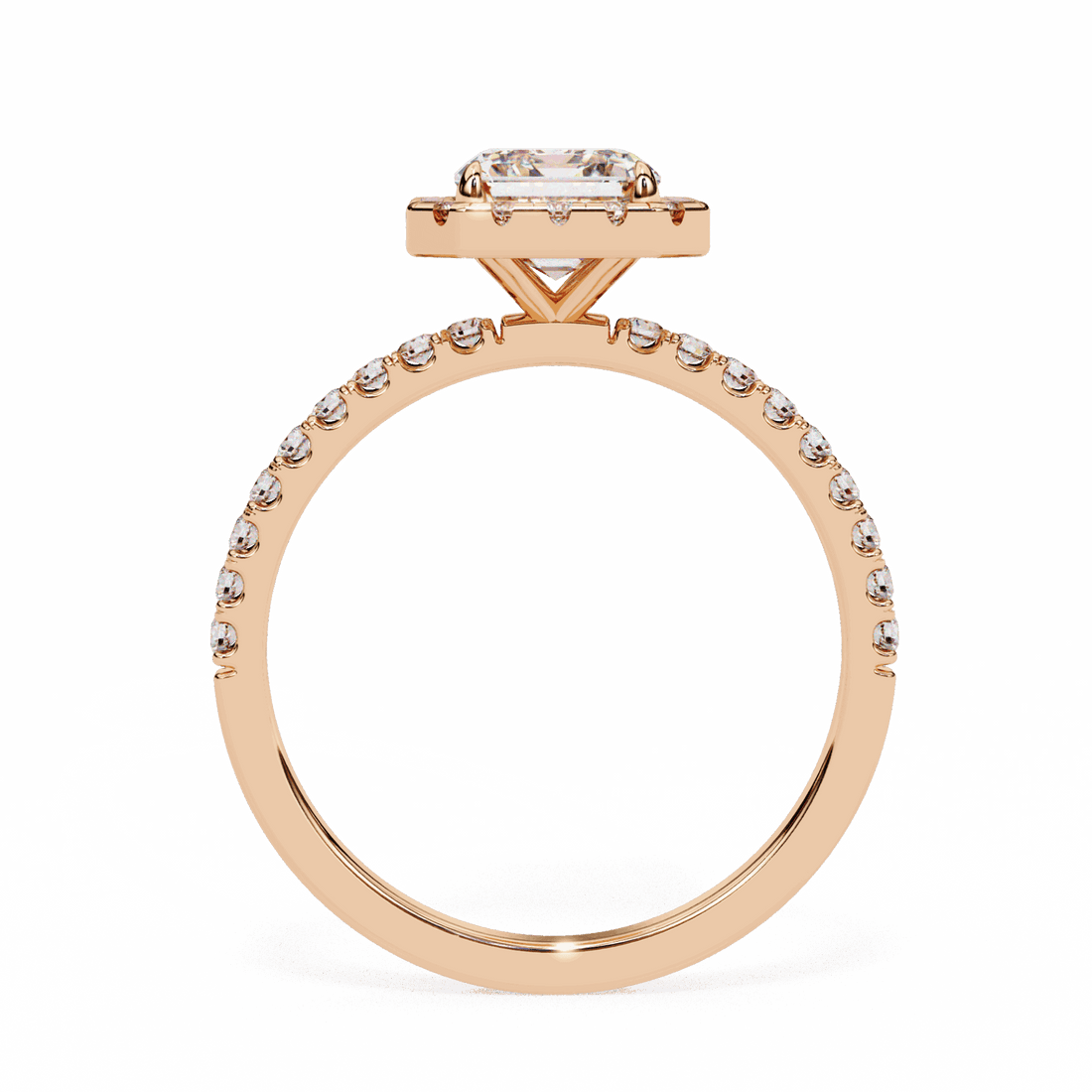 2.25 Carat Radiant Forever Solitaire Engagement Ring in Moissanite | House of Estara