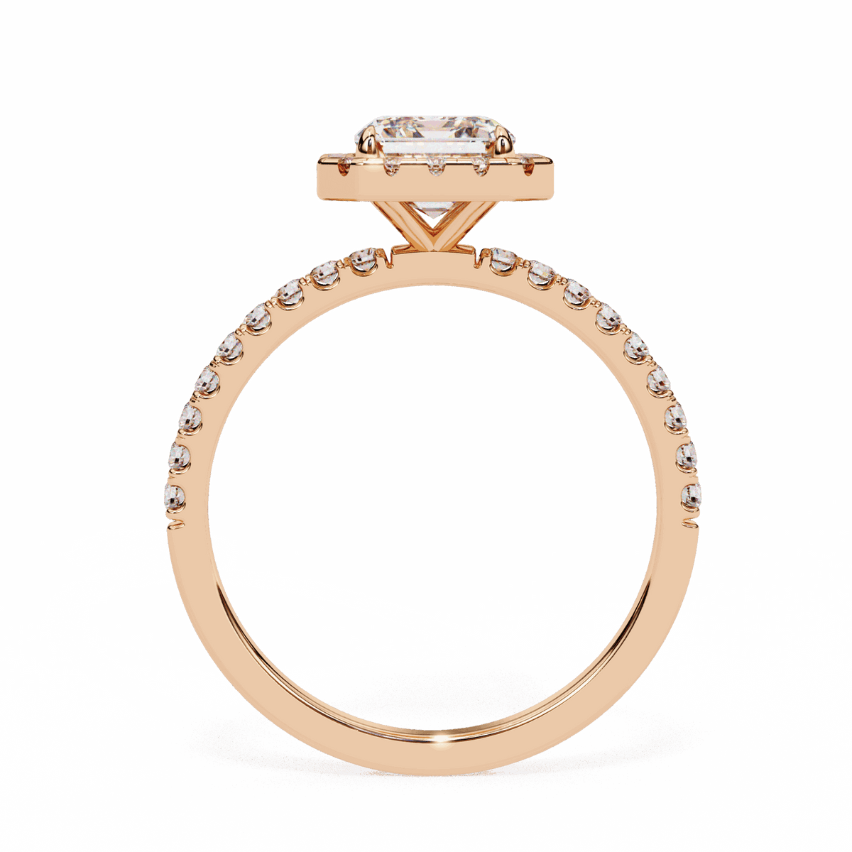 2.25 Carat Radiant Forever Solitaire Engagement Ring in Moissanite | House of Estara