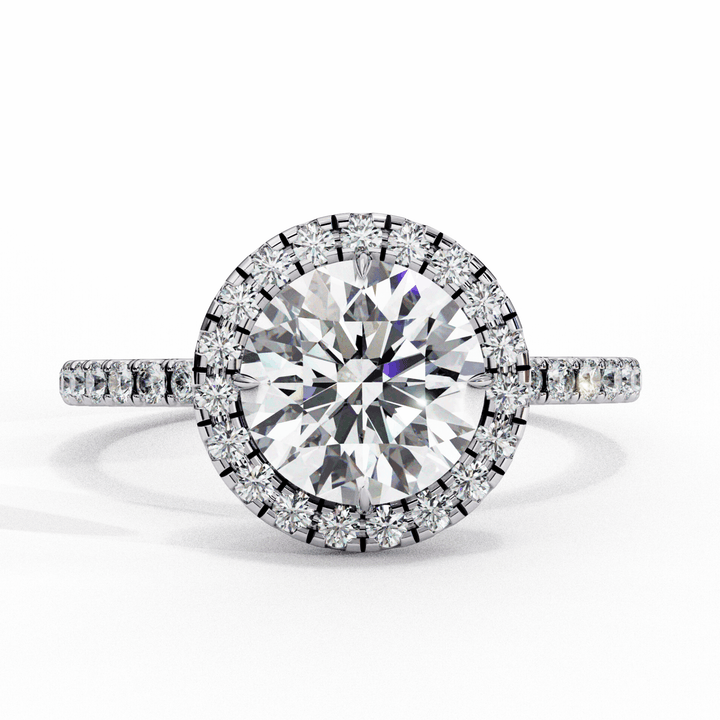 1.75 Carat Round Forever Solitaire Engagement Ring in Moissanite | House of Estara
