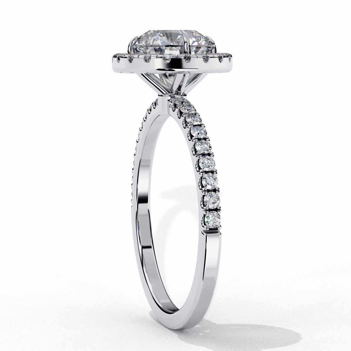 1.75 Carat Round Forever Solitaire Engagement Ring in Moissanite | House of Estara