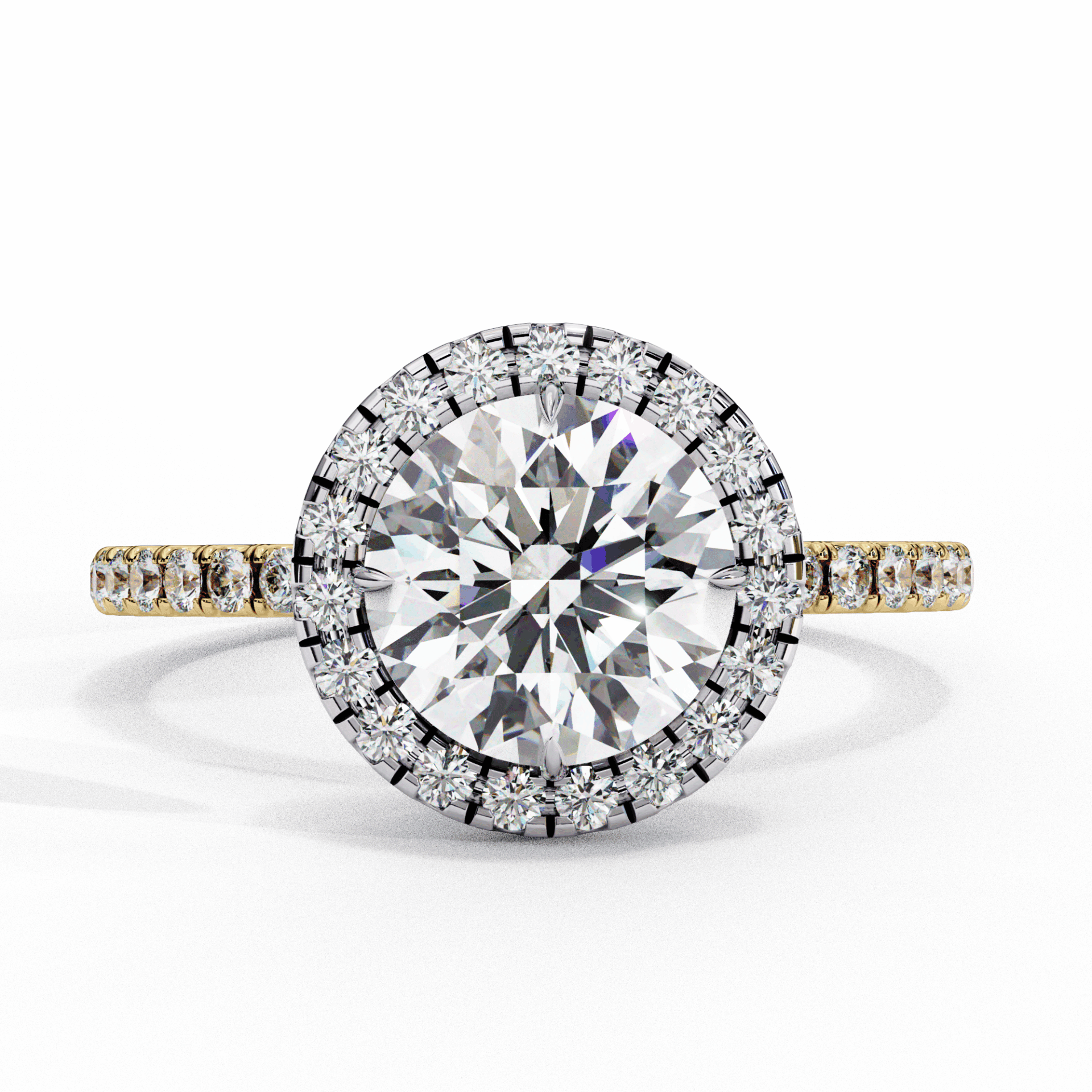 1.75 Carat Round Forever Solitaire Engagement Ring in Moissanite | House of Estara