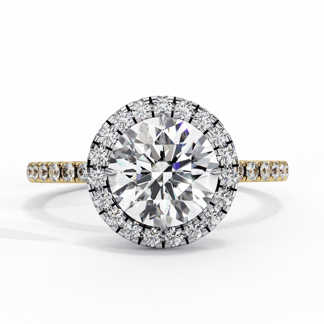 1.75 Carat Round Forever Solitaire Engagement Ring in Moissanite | House of Estara