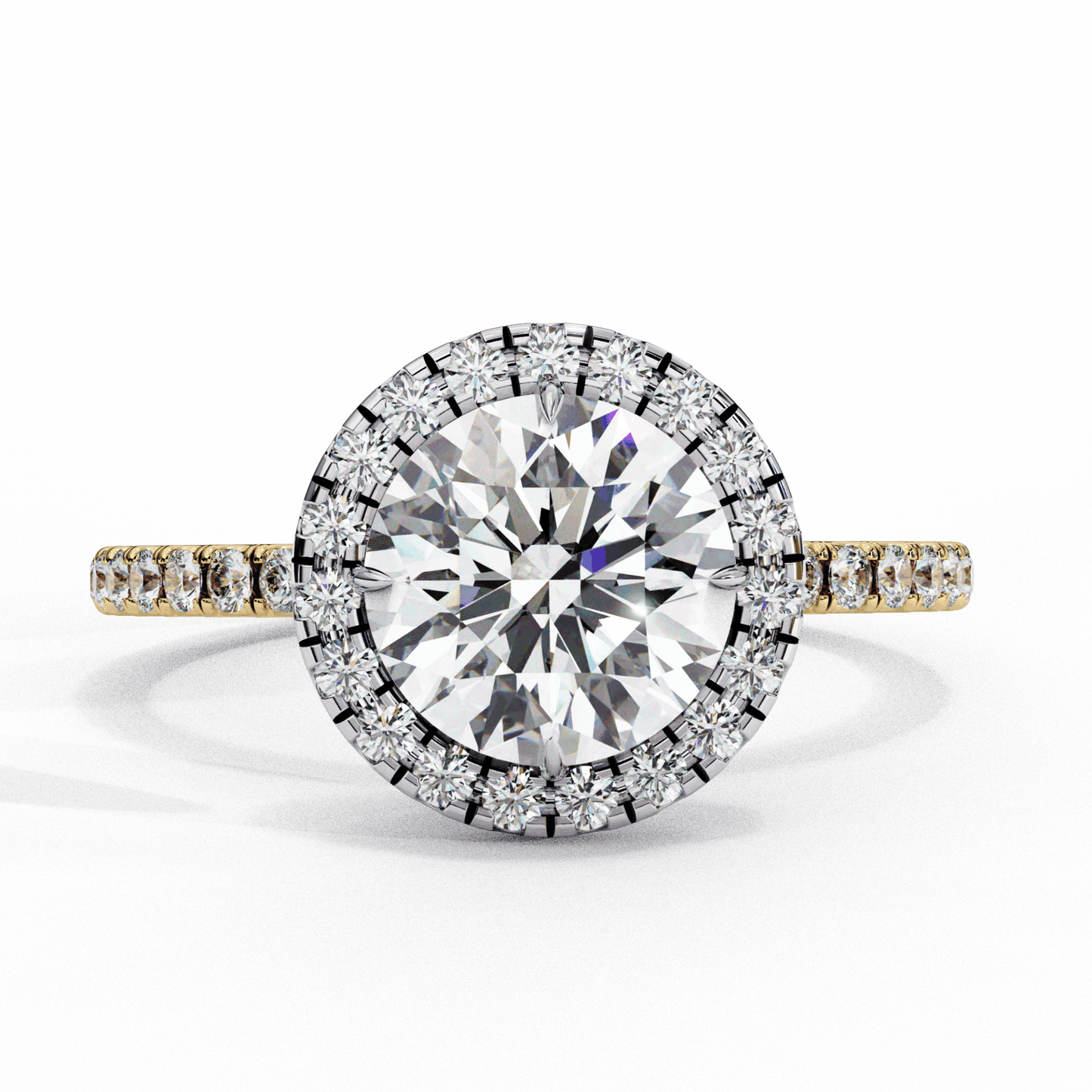 1.75 Carat Round Forever Solitaire Engagement Ring in Moissanite | House of Estara
