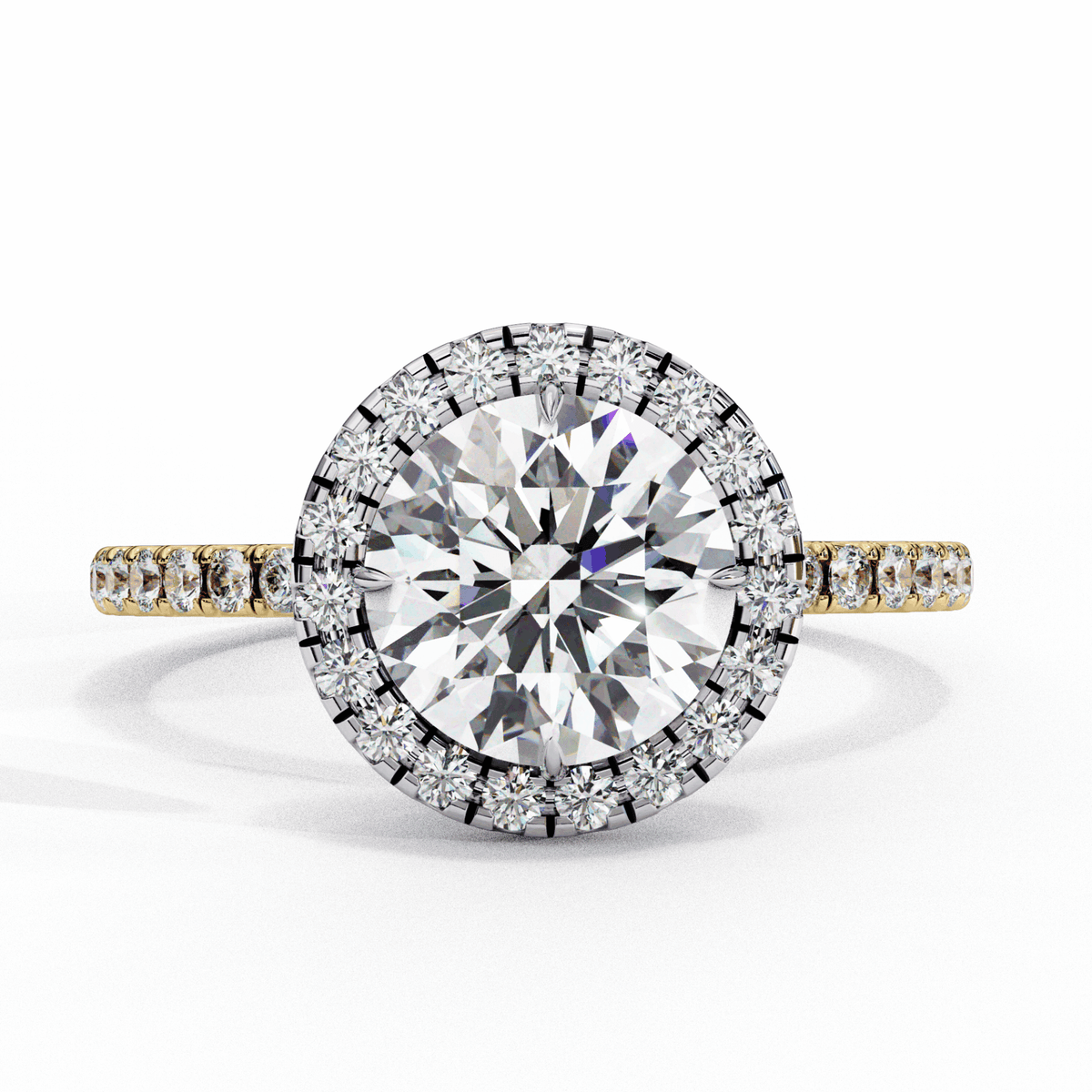 1.75 Carat Round Forever Solitaire Engagement Ring in Moissanite | House of Estara