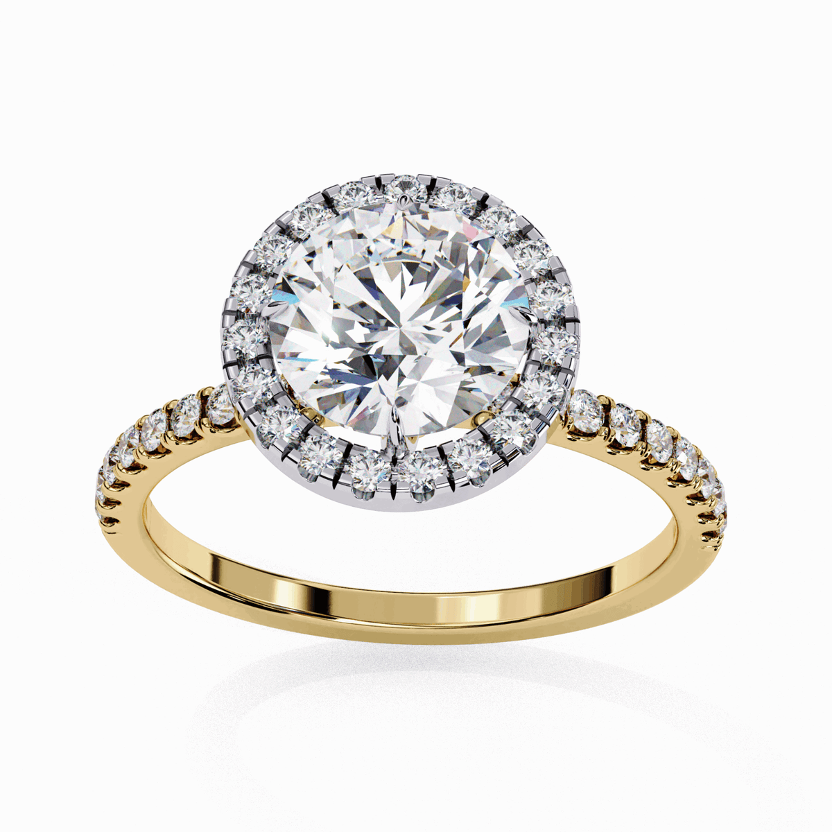 1.75 Carat Round Forever Solitaire Engagement Ring in Moissanite | House of Estara