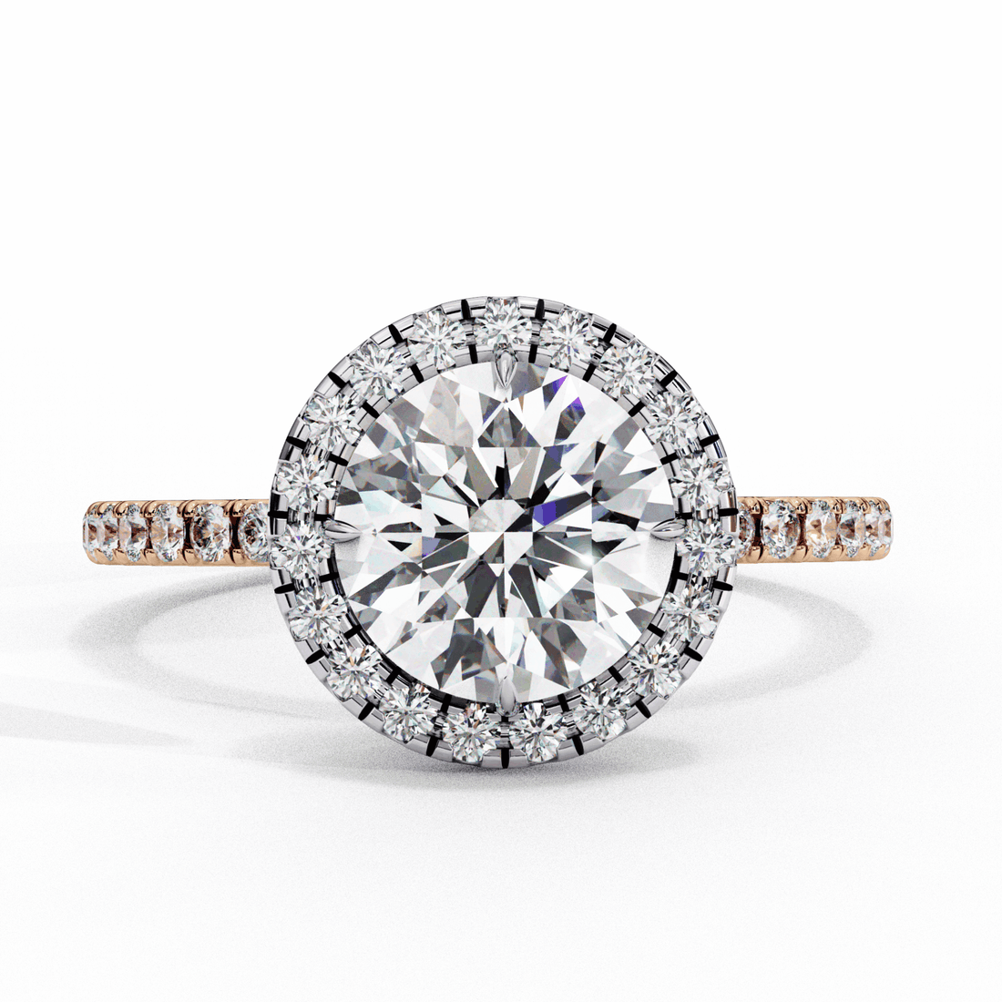 1.75 Carat Round Forever Solitaire Engagement Ring in Moissanite | House of Estara