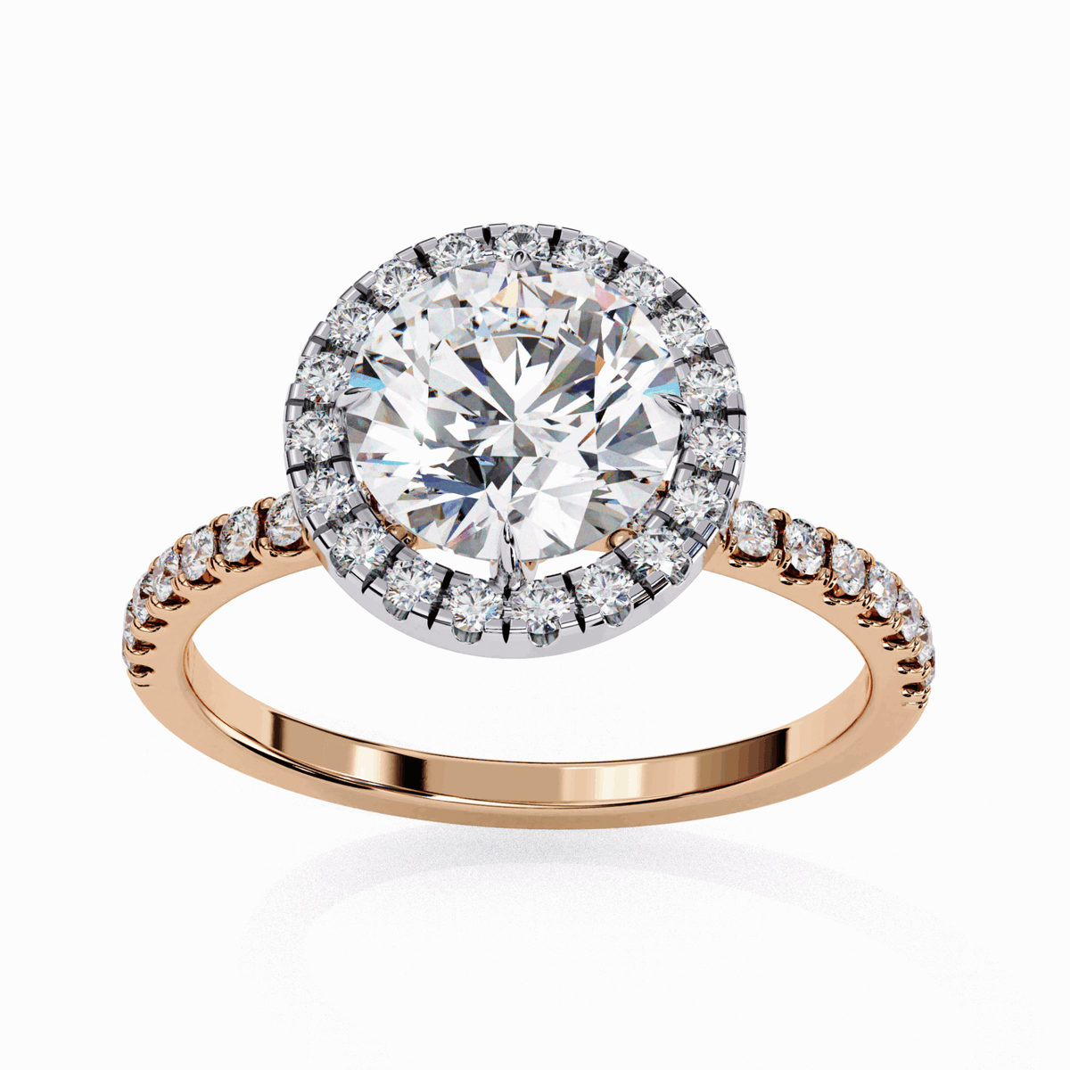 1.75 Carat Round Forever Solitaire Engagement Ring in Moissanite | House of Estara