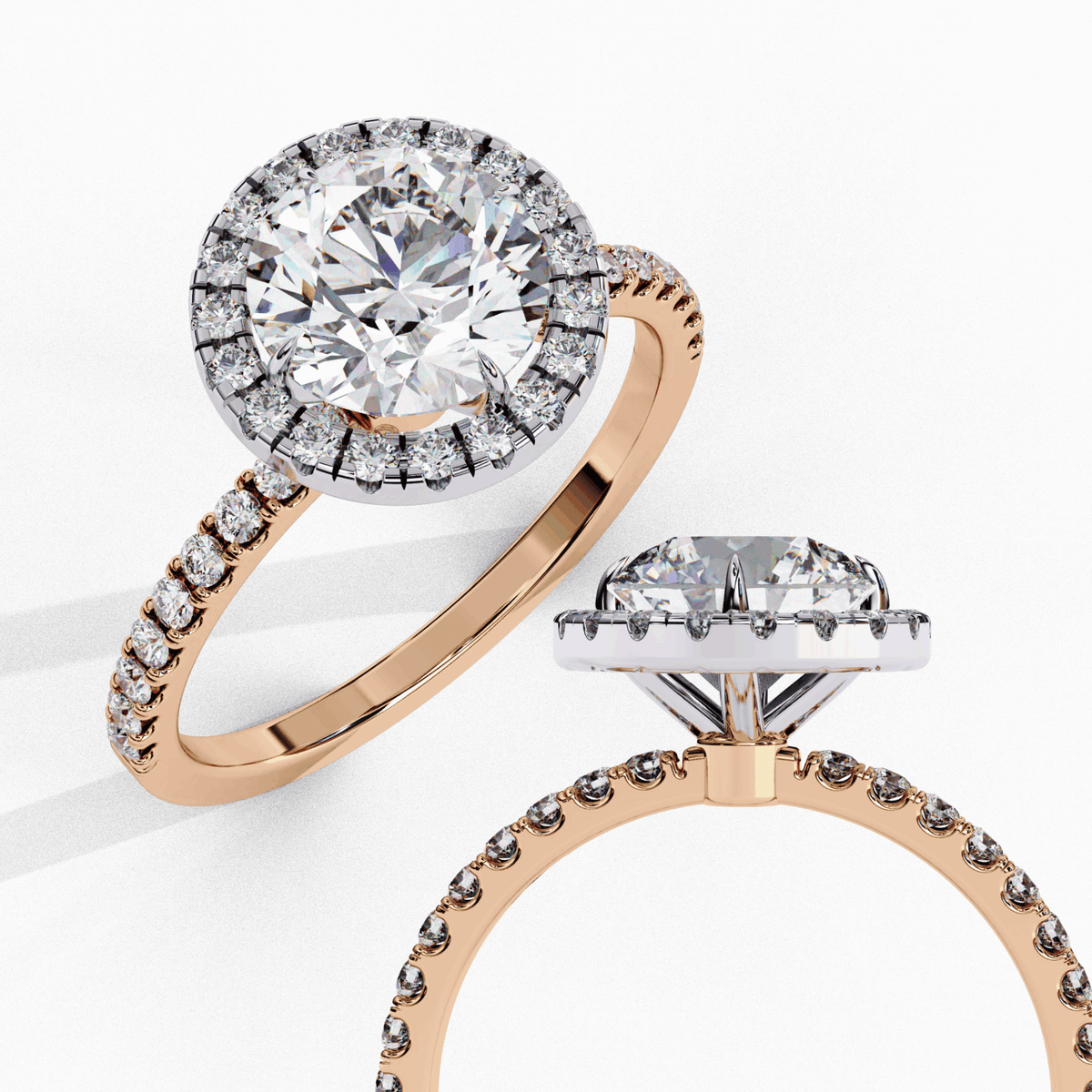 1.75 Carat Round Forever Solitaire Engagement Ring in Moissanite | House of Estara