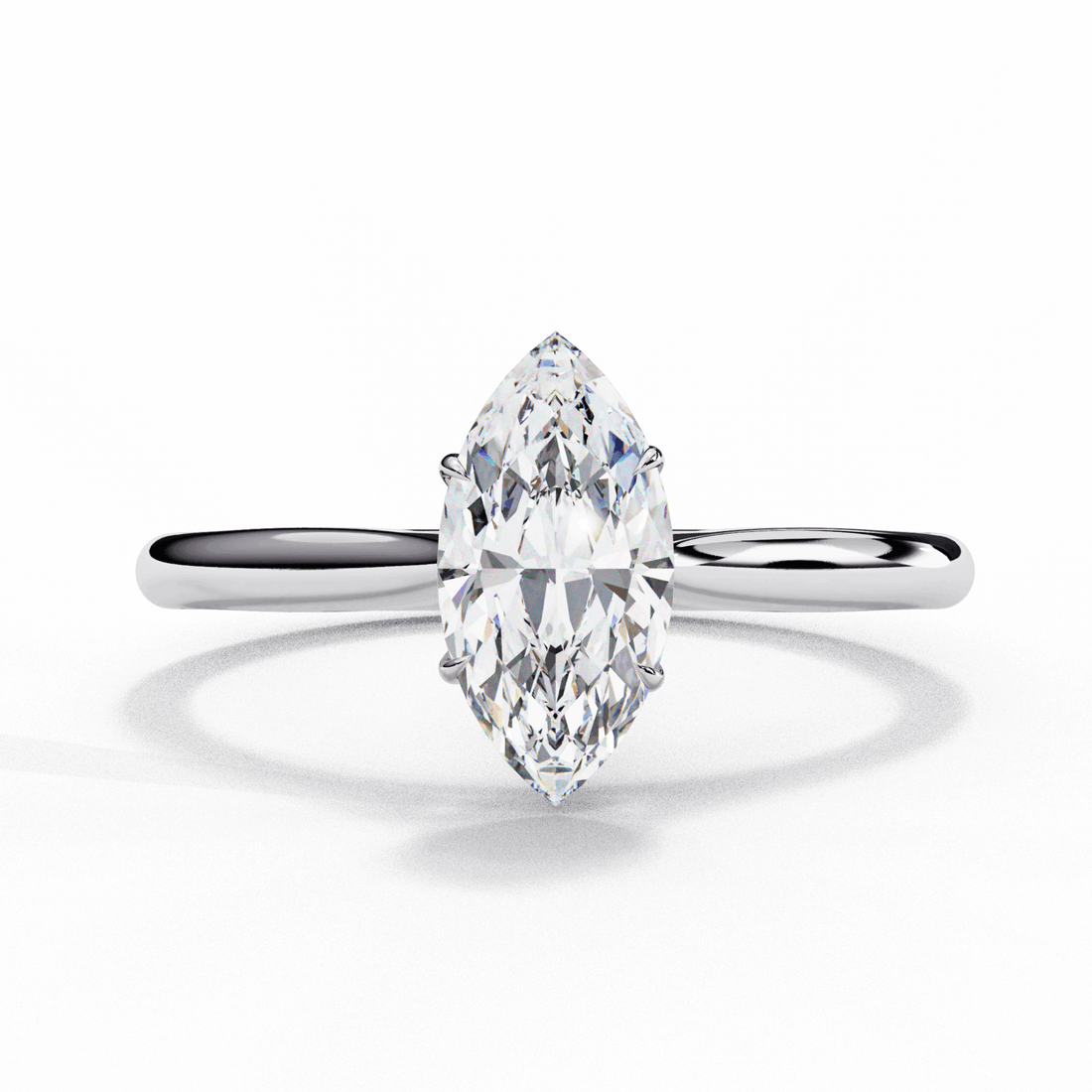 0.75 Carat Marquise Classic Solitaire Ring in Moissanite | House of Estara