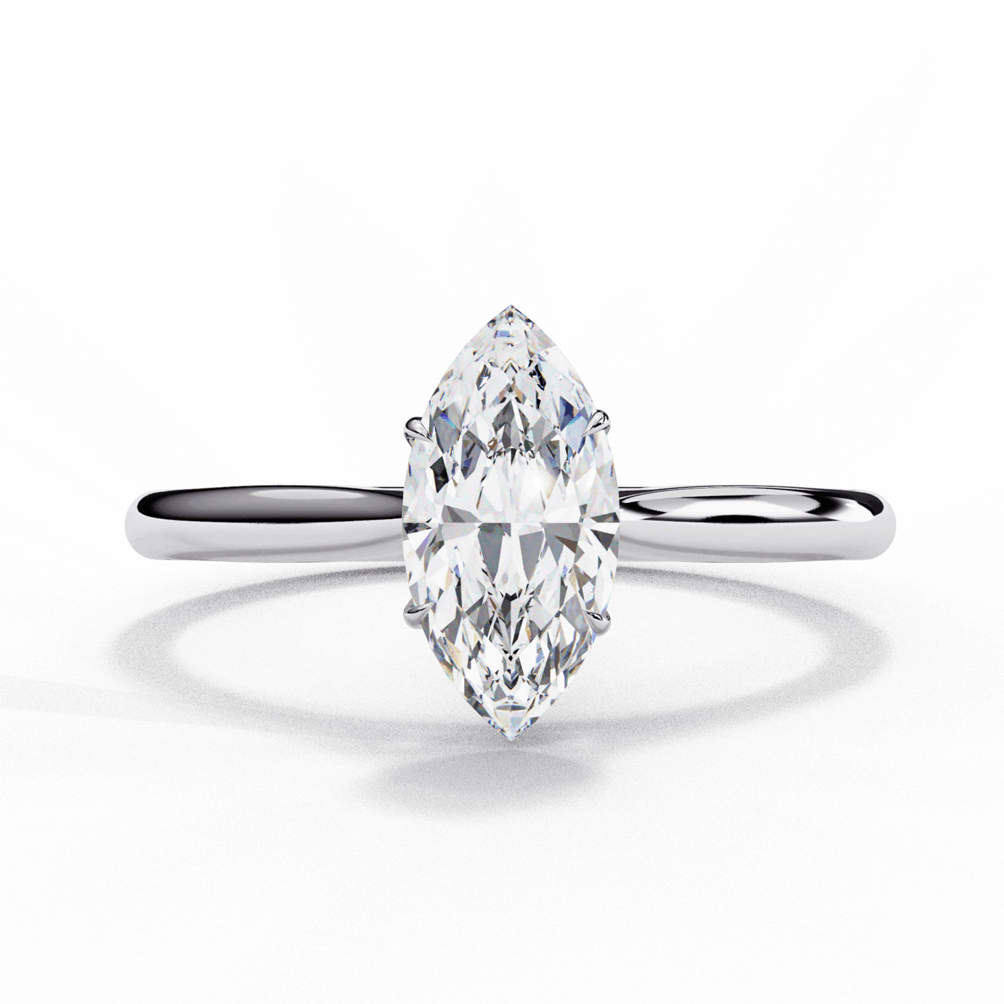 0.75 Carat Marquise Classic Solitaire Ring in Moissanite | House of Estara