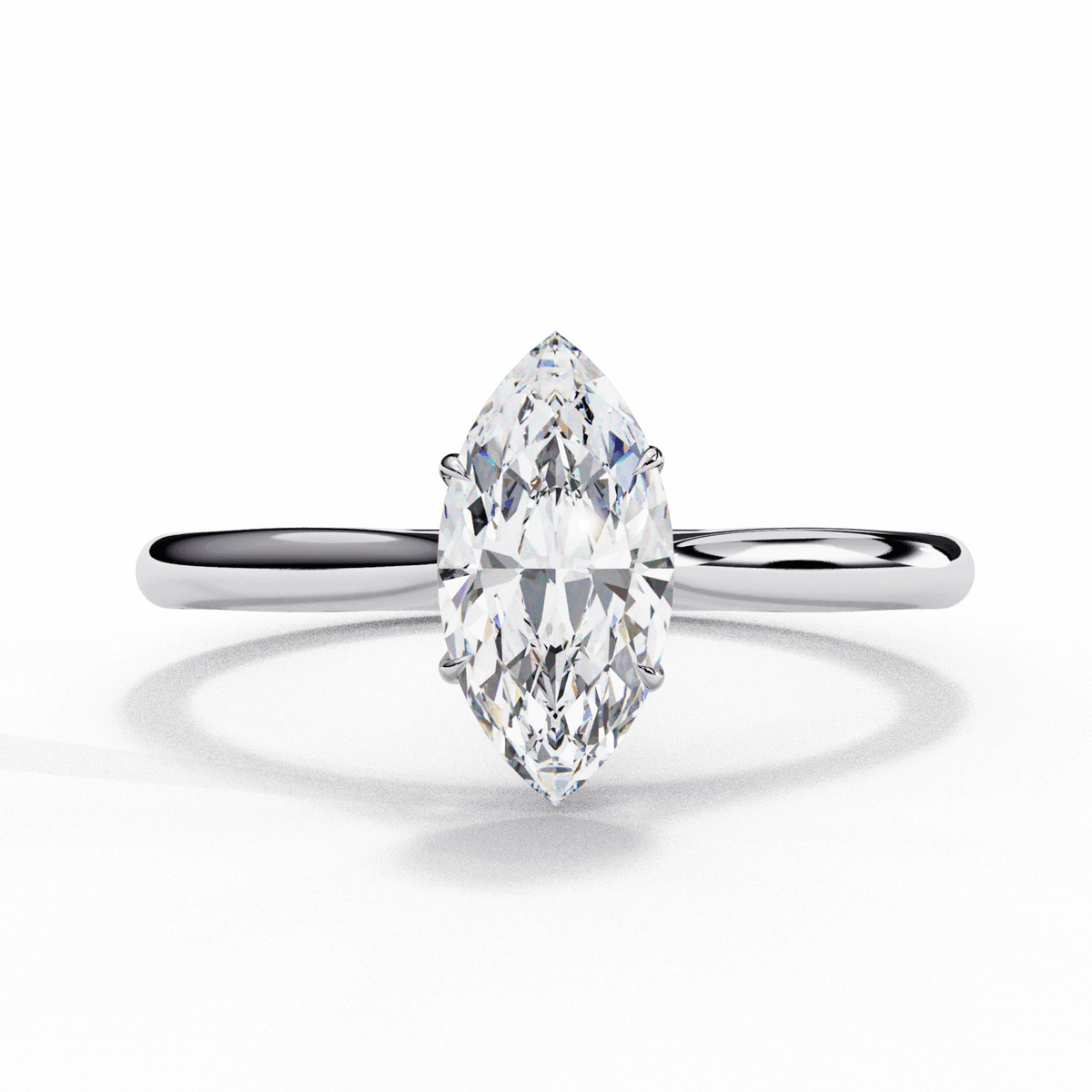 0.75 Carat Marquise Classic Solitaire Ring in Moissanite | House of Estara