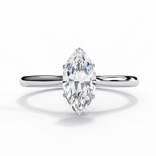 0.75 Carat Marquise Classic Solitaire Ring in Moissanite | House of Estara