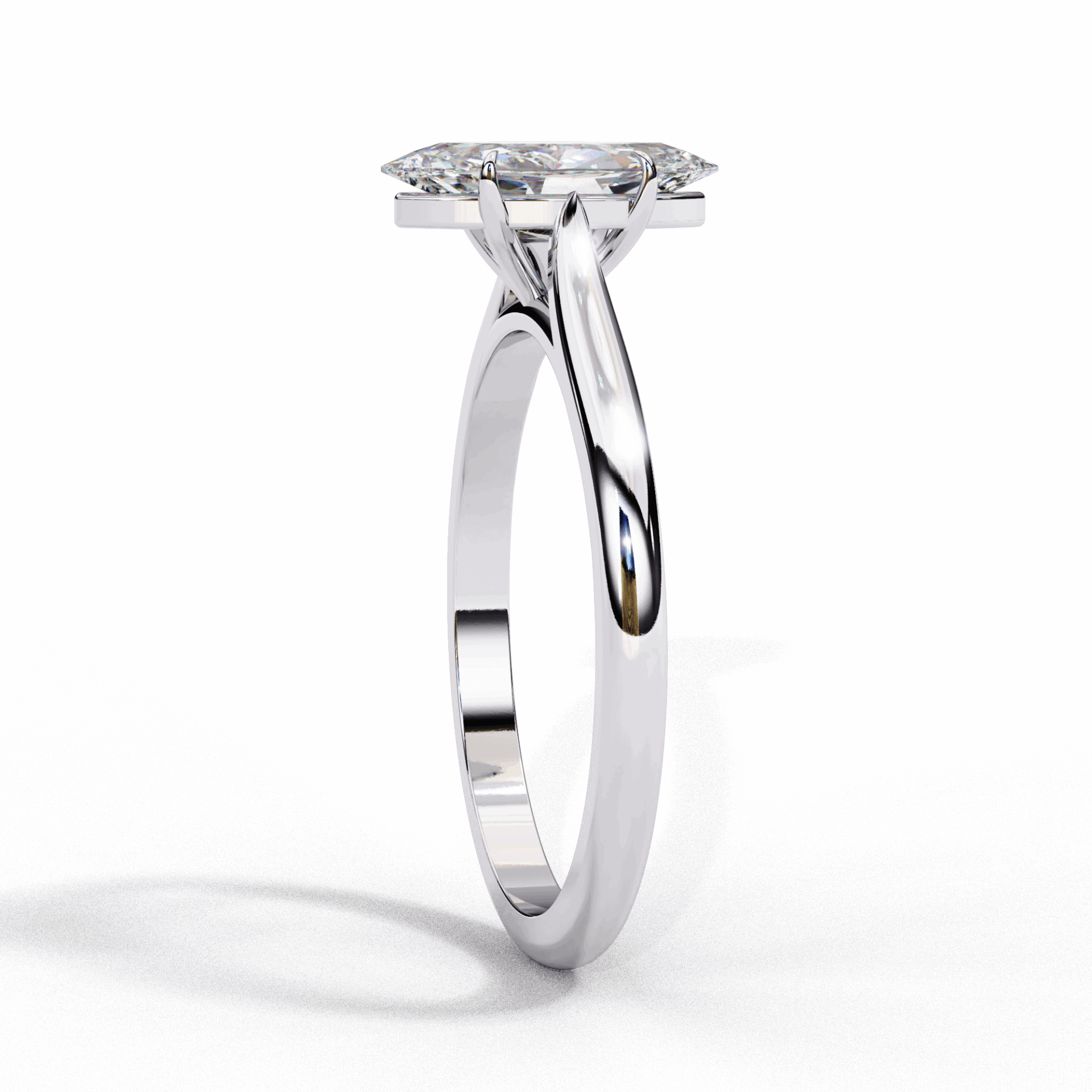 0.75 Carat Marquise Classic Solitaire Ring in Moissanite | House of Estara