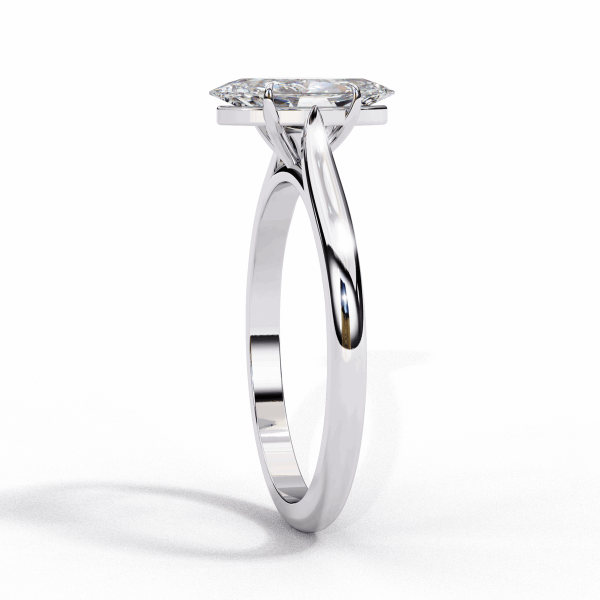 0.75 Carat Marquise Classic Solitaire Ring in Moissanite | House of Estara