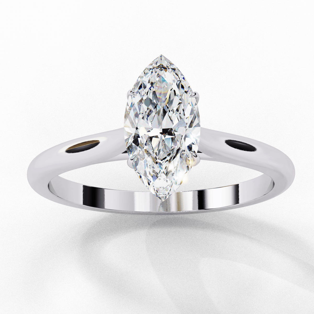 0.75 Carat Marquise Classic Solitaire Ring in Moissanite | House of Estara