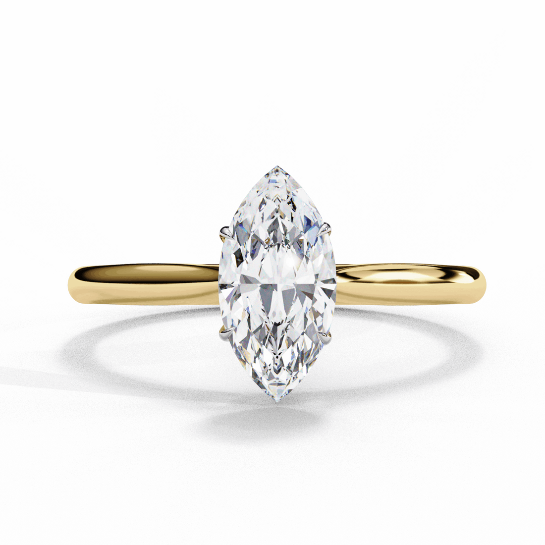 0.75 Carat Marquise Classic Solitaire Ring in Moissanite | House of Estara