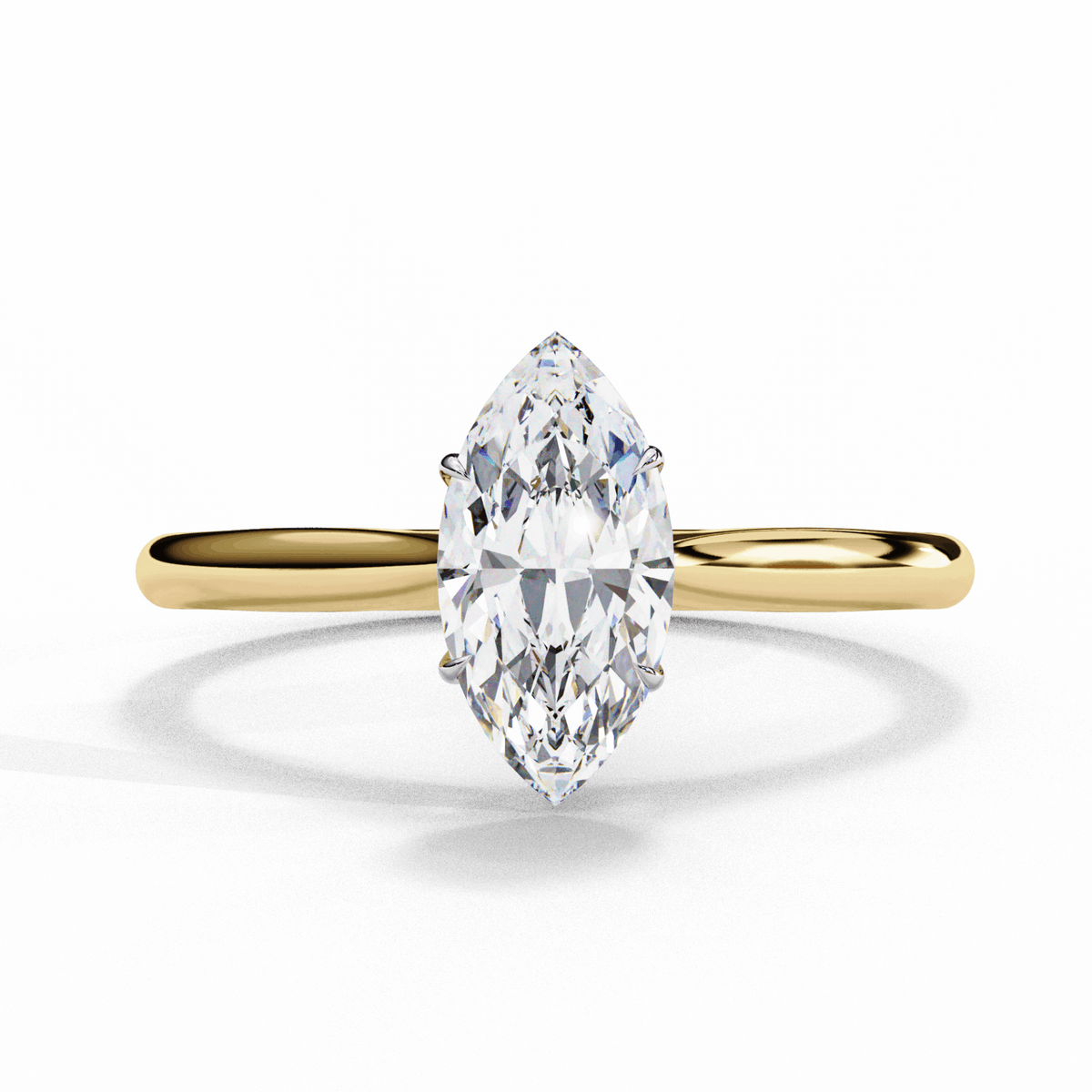 0.75 Carat Marquise Classic Solitaire Ring in Moissanite | House of Estara