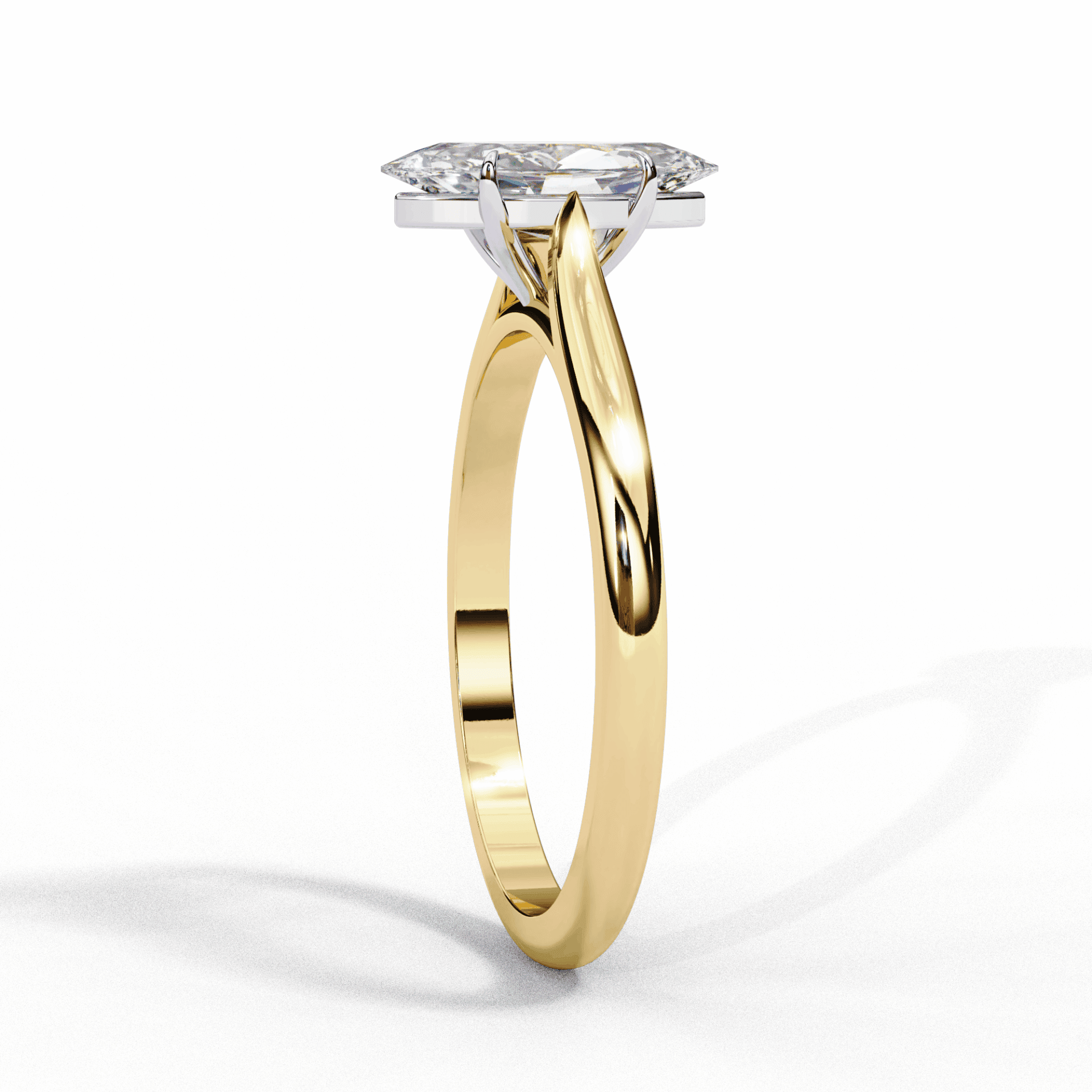 0.75 Carat Marquise Classic Solitaire Ring in Moissanite | House of Estara
