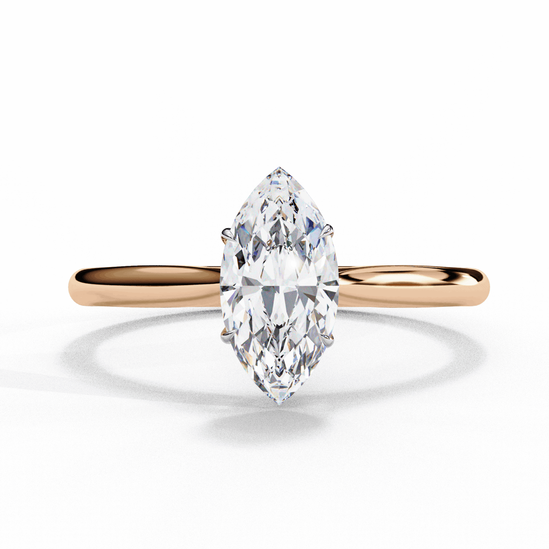 0.75 Carat Marquise Classic Solitaire Ring in Moissanite | House of Estara