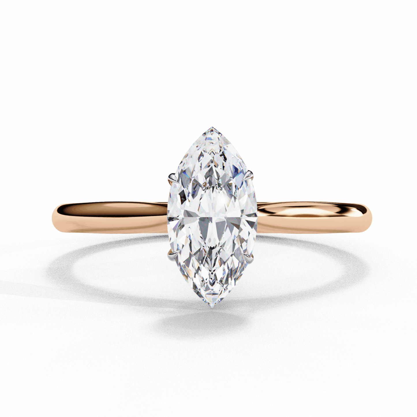 0.75 Carat Marquise Classic Solitaire Ring in Moissanite | House of Estara