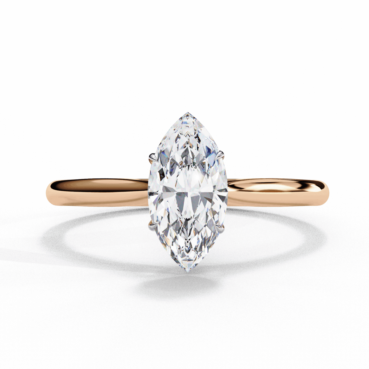 0.75 Carat Marquise Classic Solitaire Ring in Moissanite | House of Estara