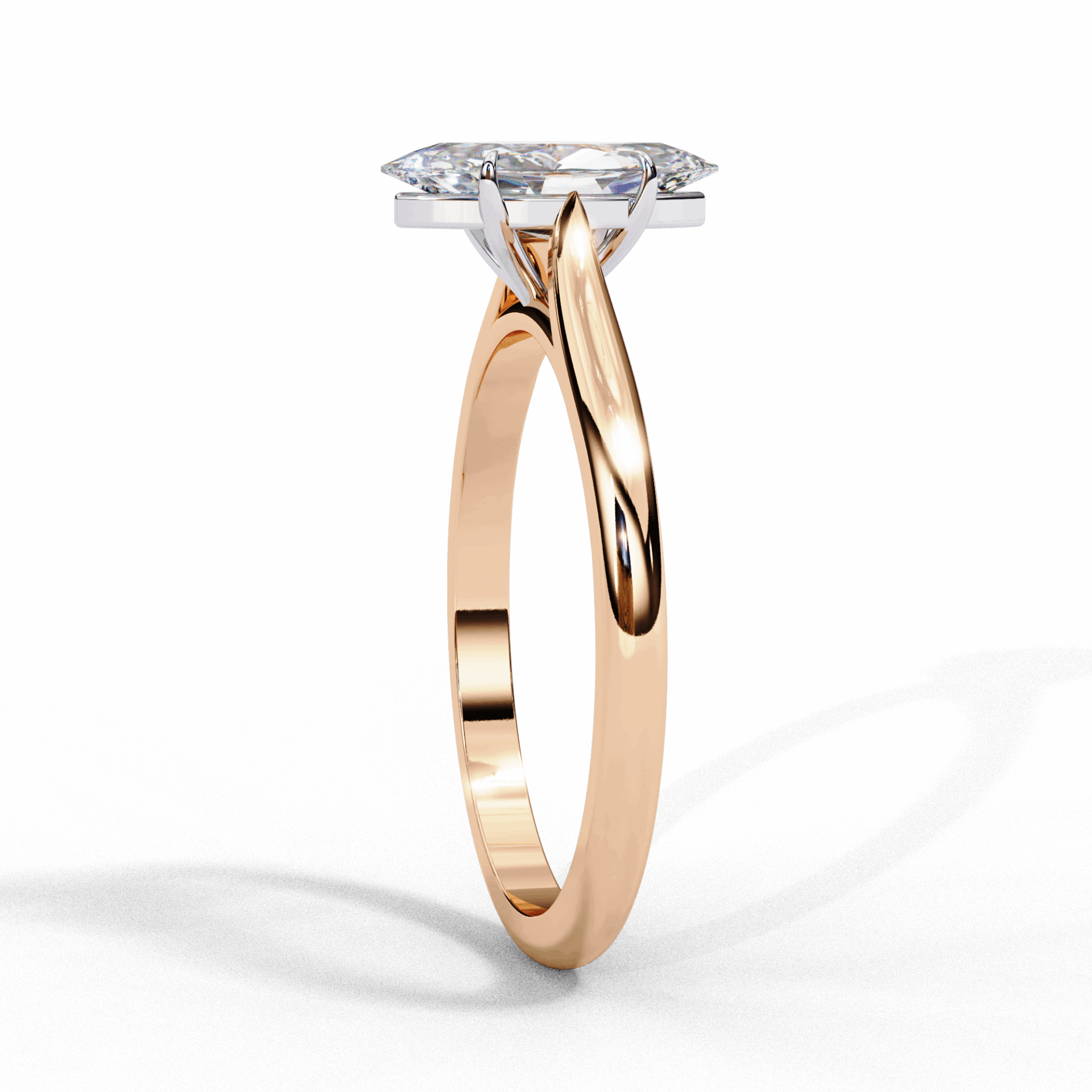 0.75 Carat Marquise Classic Solitaire Ring in Moissanite | House of Estara