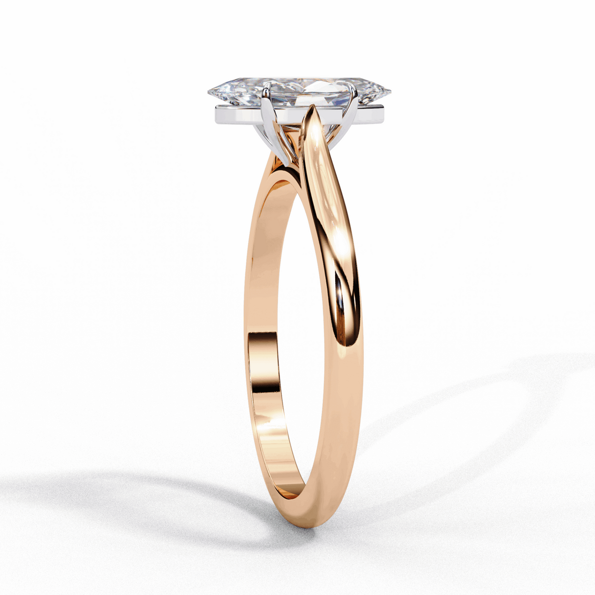 0.75 Carat Marquise Classic Solitaire Ring in Moissanite | House of Estara