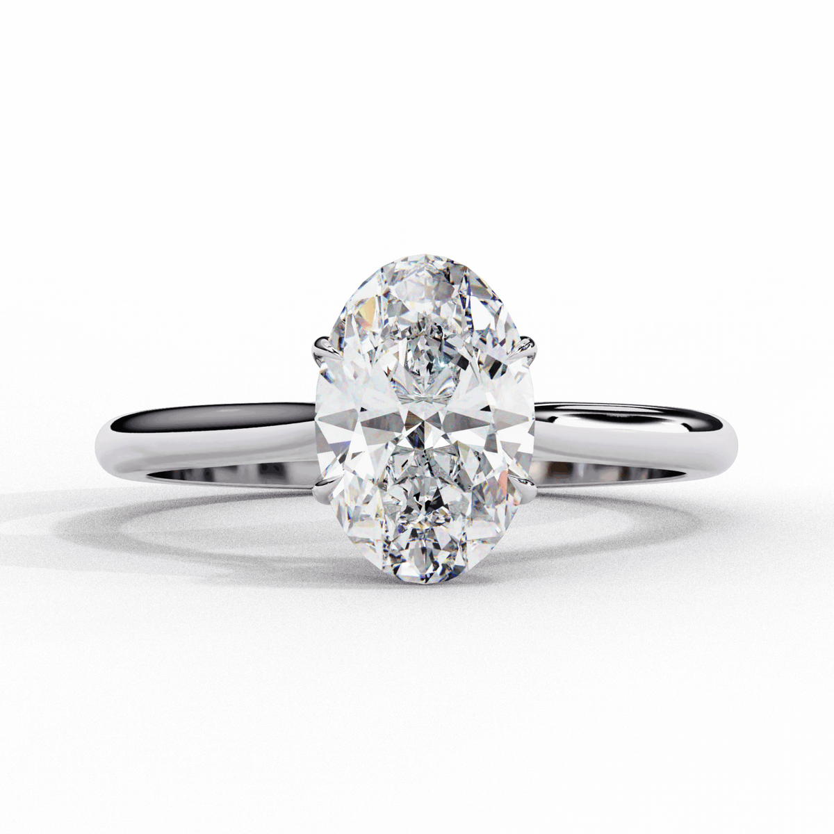 1.25 Carat Oval Classic Solitaire Ring in Moissanite | House of Estara