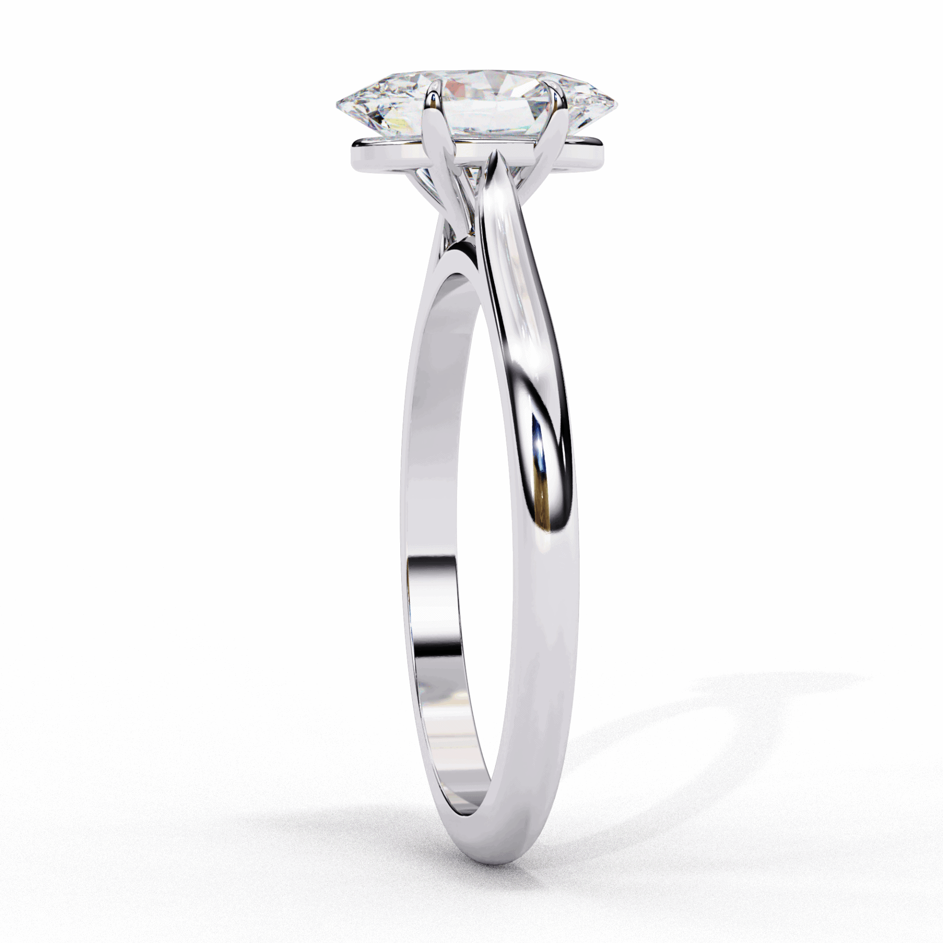 1.25 Carat Oval Classic Solitaire Ring in Moissanite | House of Estara