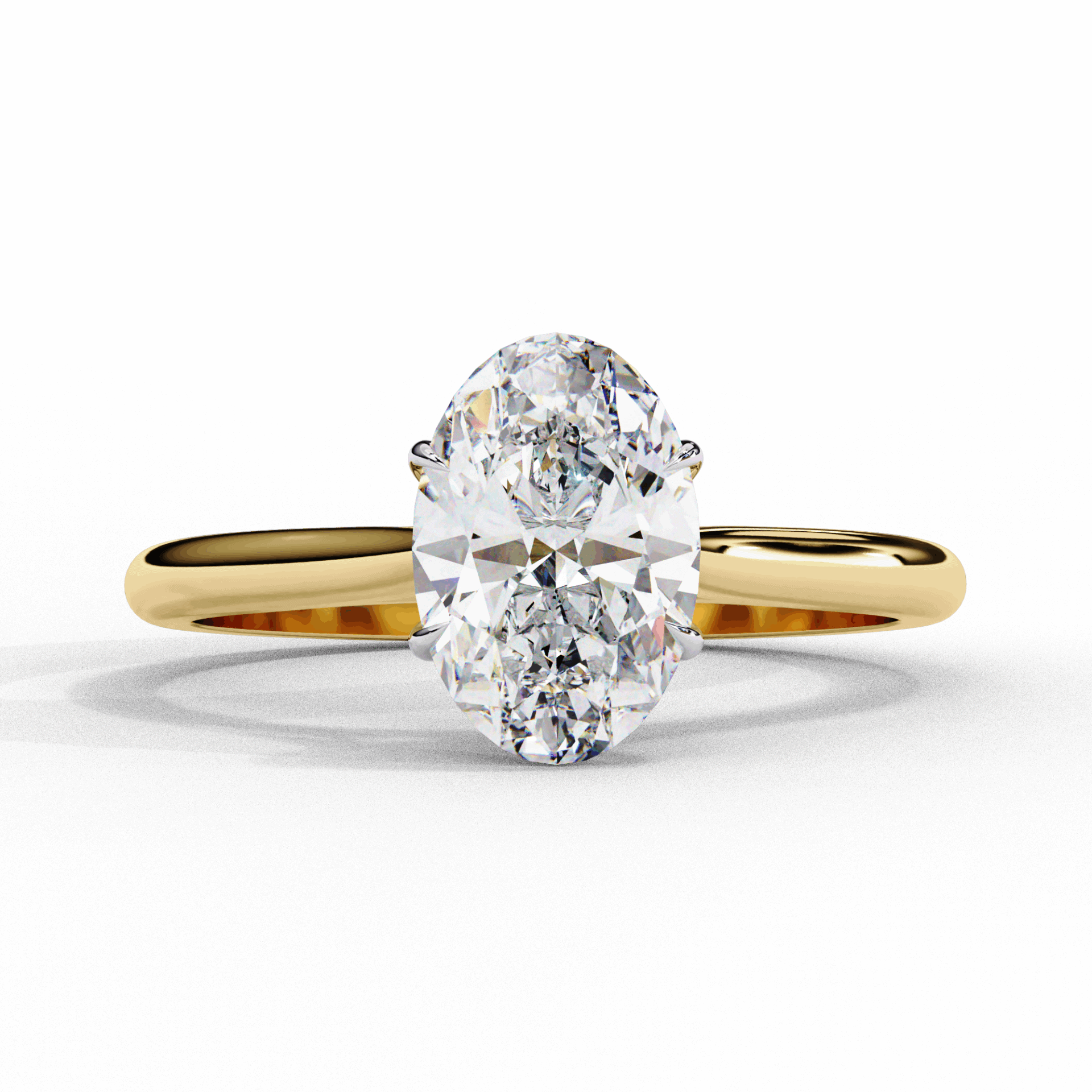 1.25 Carat Oval Classic Solitaire Ring in Moissanite | House of Estara