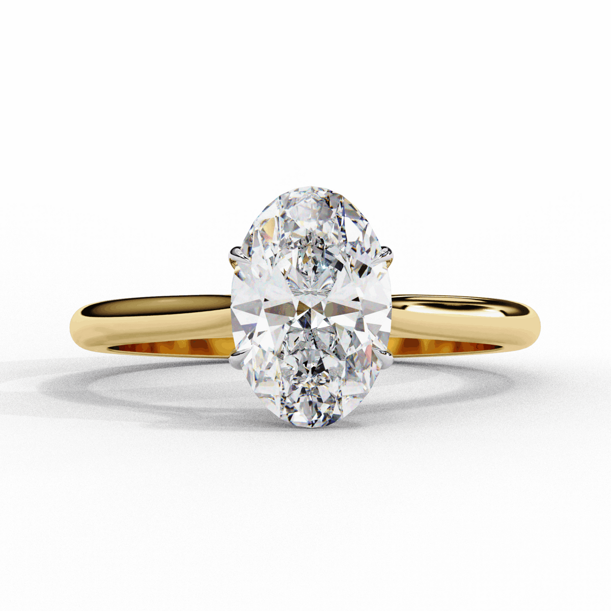 1.25 Carat Oval Classic Solitaire Ring in Moissanite | House of Estara