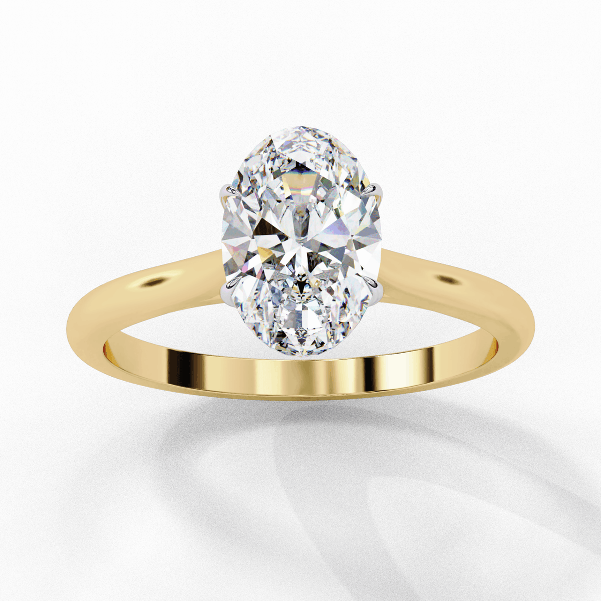 1.25 Carat Oval Classic Solitaire Ring in Moissanite | House of Estara