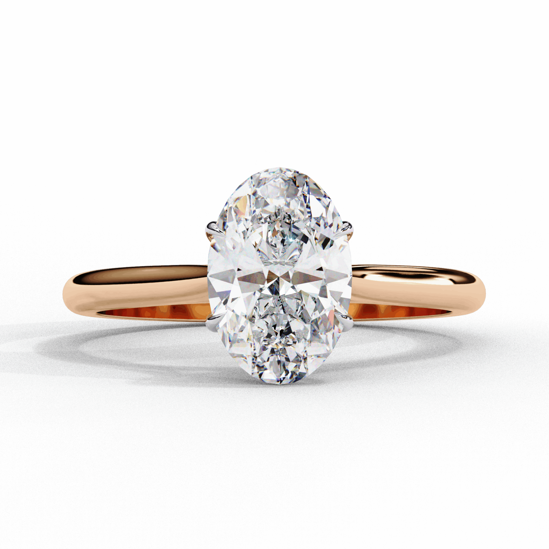 1.25 Carat Oval Classic Solitaire Ring in Moissanite | House of Estara