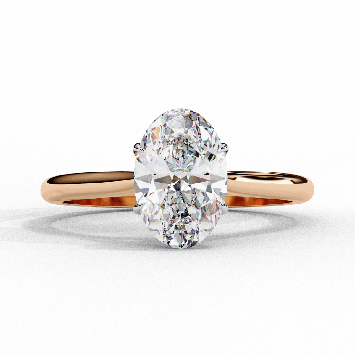 1.25 Carat Oval Classic Solitaire Ring in Moissanite | House of Estara
