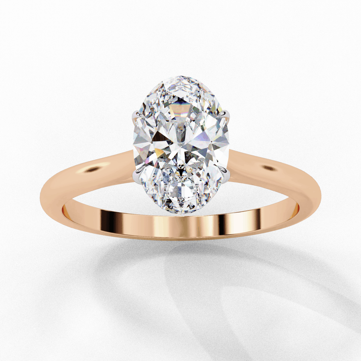 1.25 Carat Oval Classic Solitaire Ring in Moissanite | House of Estara