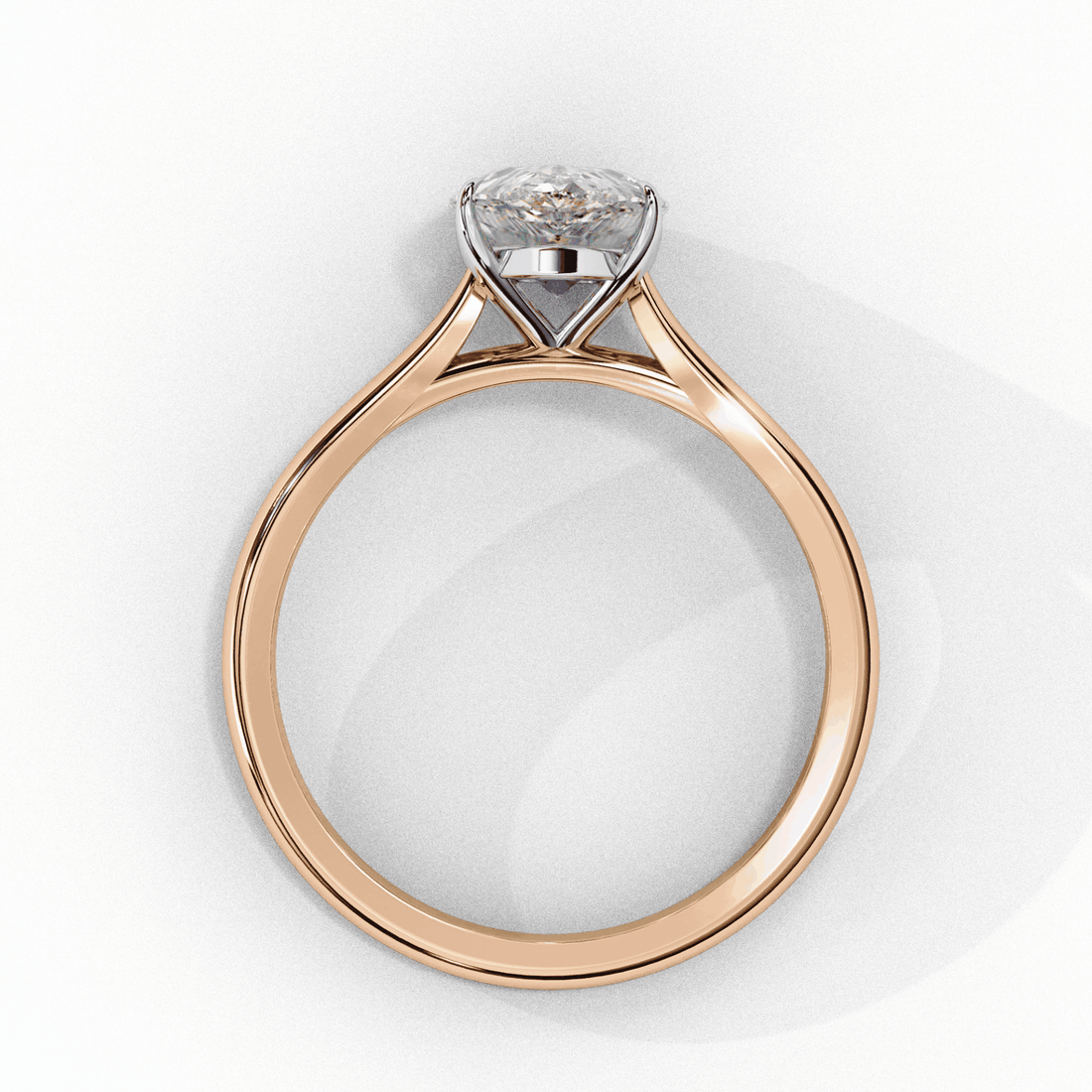 1 Carat Pear Classic Solitaire Ring in Moissanite | House of Estara