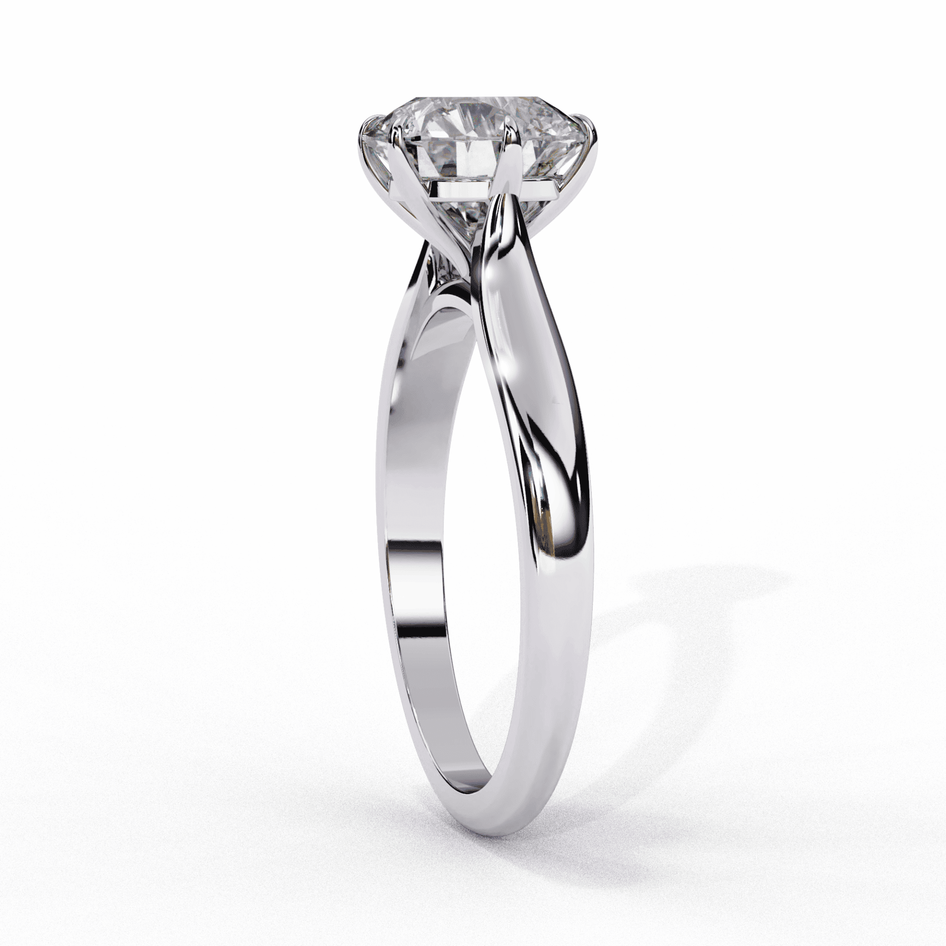 2 Carat Round Classic Solitaire Ring in Moissanite | House of Estara
