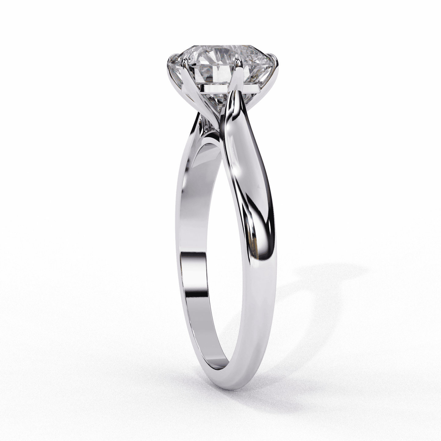 2 Carat Round Classic Solitaire Ring in Moissanite | House of Estara