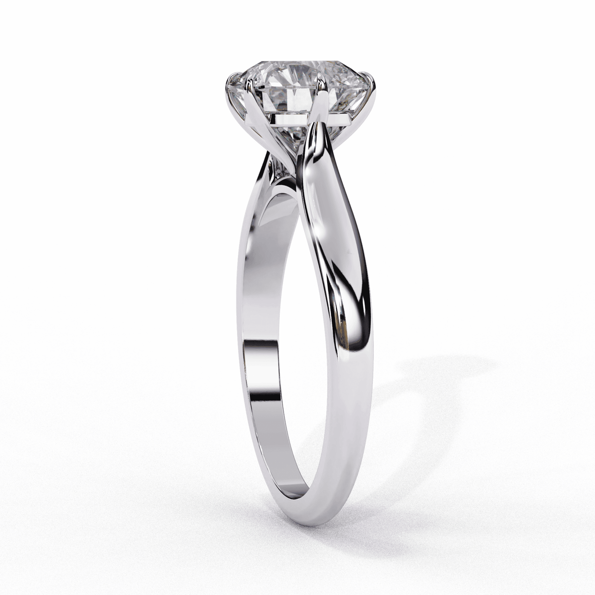 2 Carat Round Classic Solitaire Ring in Moissanite | House of Estara
