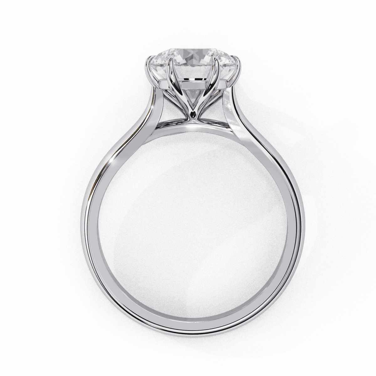 2 Carat Round Classic Solitaire Ring in Moissanite | House of Estara