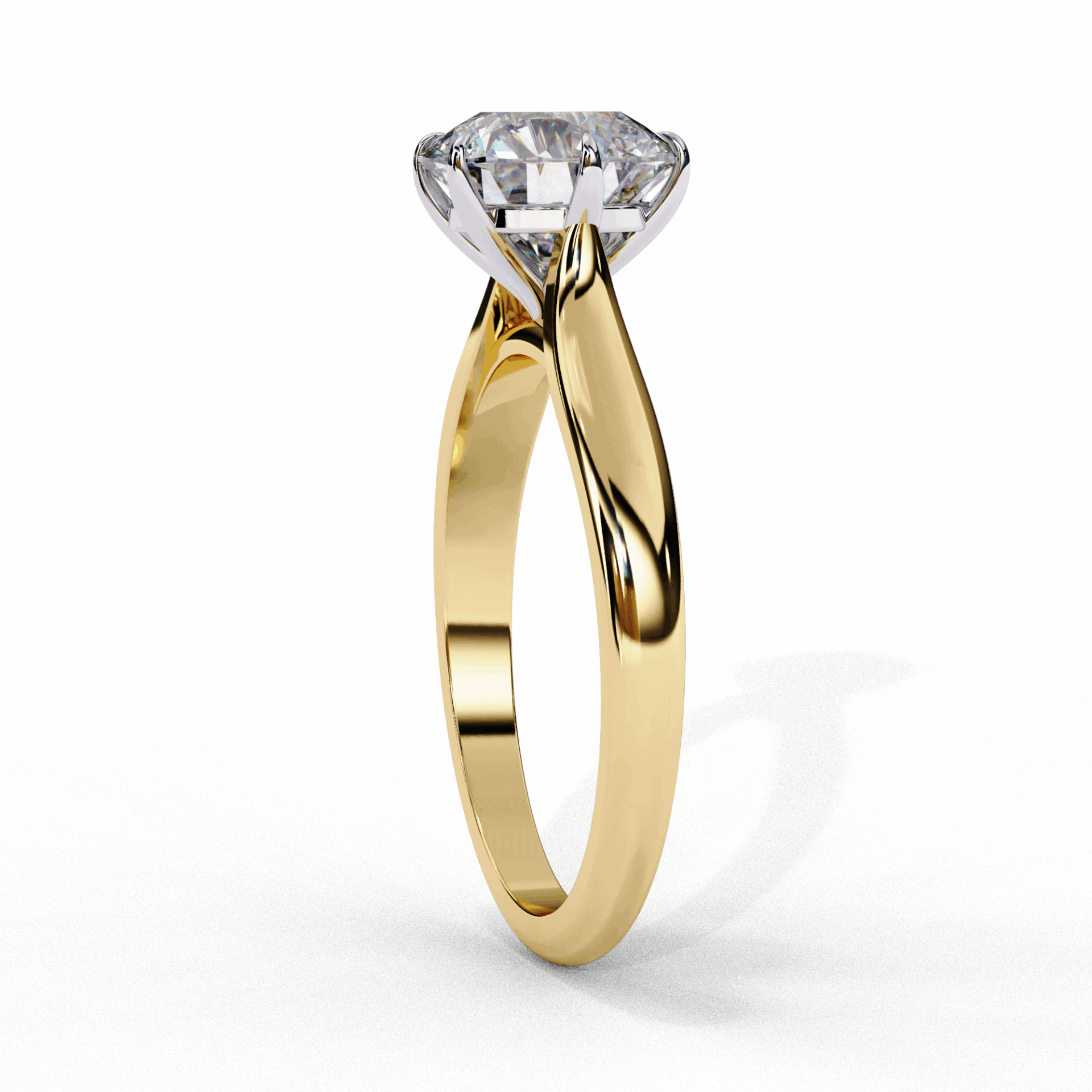 2 Carat Round Classic Solitaire Ring in Moissanite | House of Estara