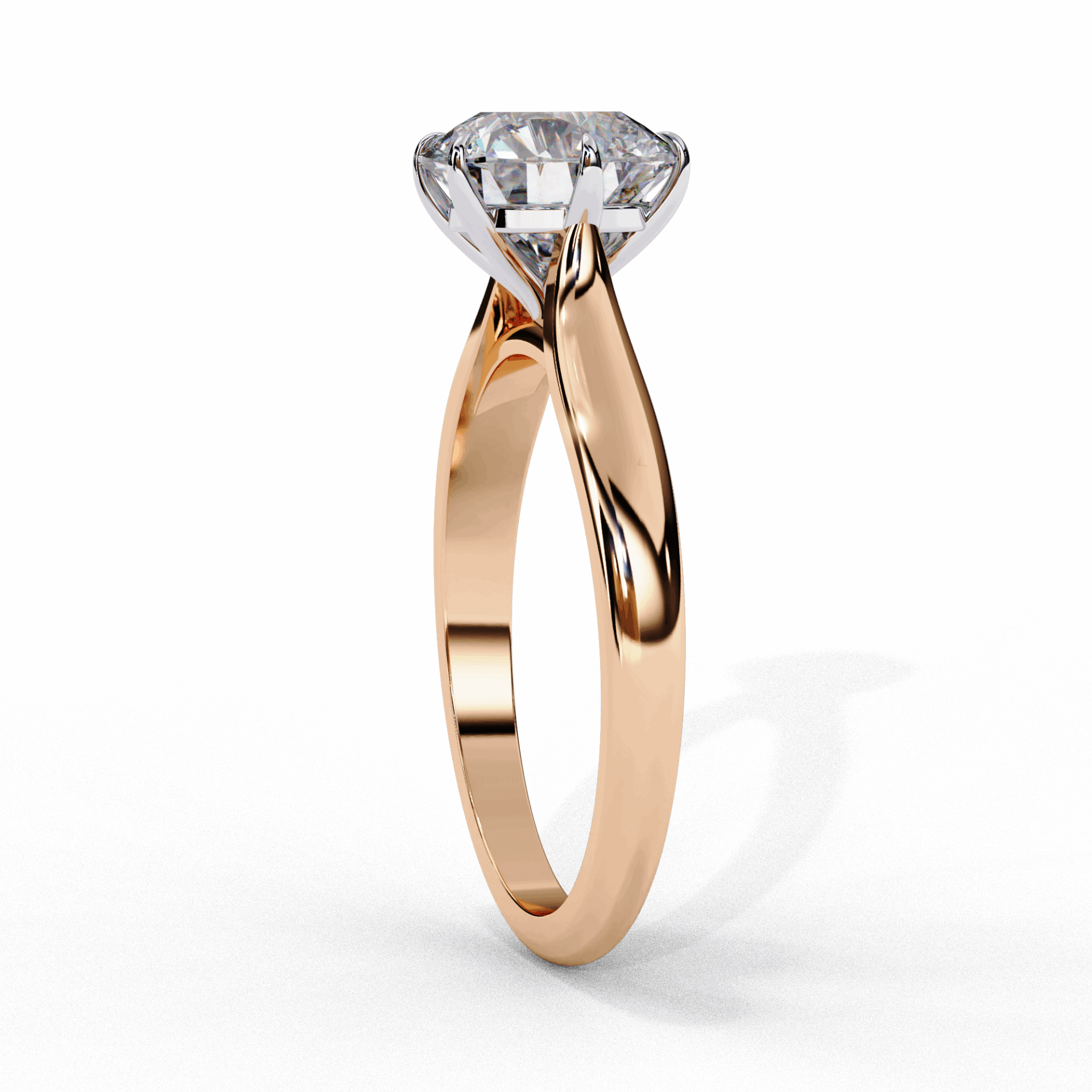 2 Carat Round Classic Solitaire Ring in Moissanite | House of Estara
