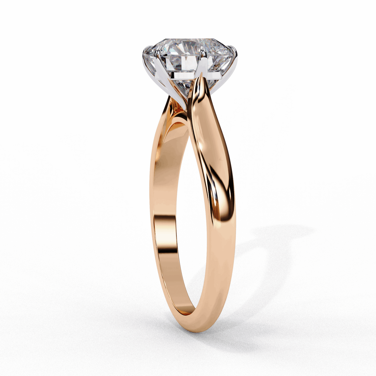 2 Carat Round Classic Solitaire Ring in Moissanite | House of Estara