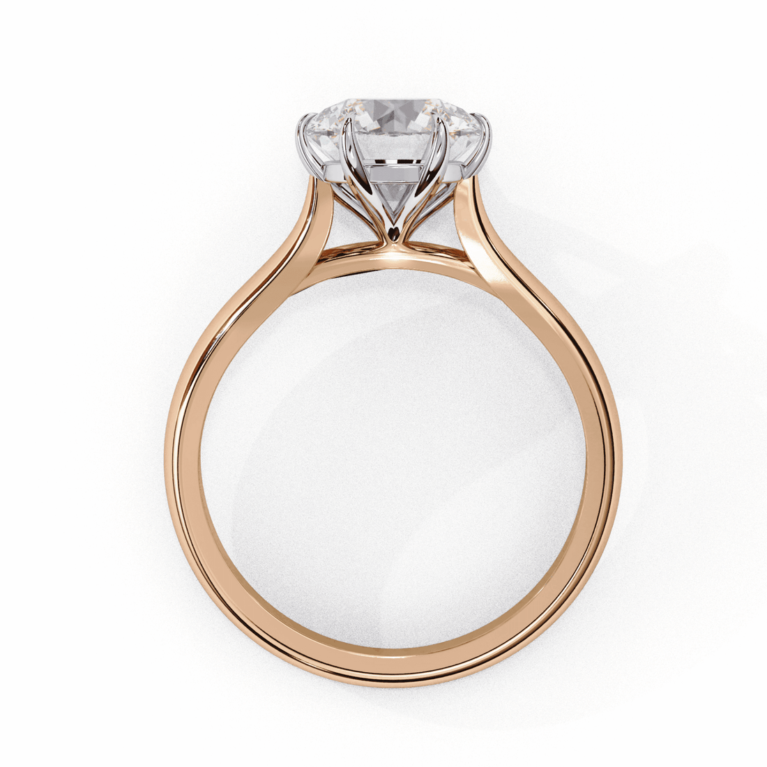 2 Carat Round Classic Solitaire Ring in Moissanite | House of Estara