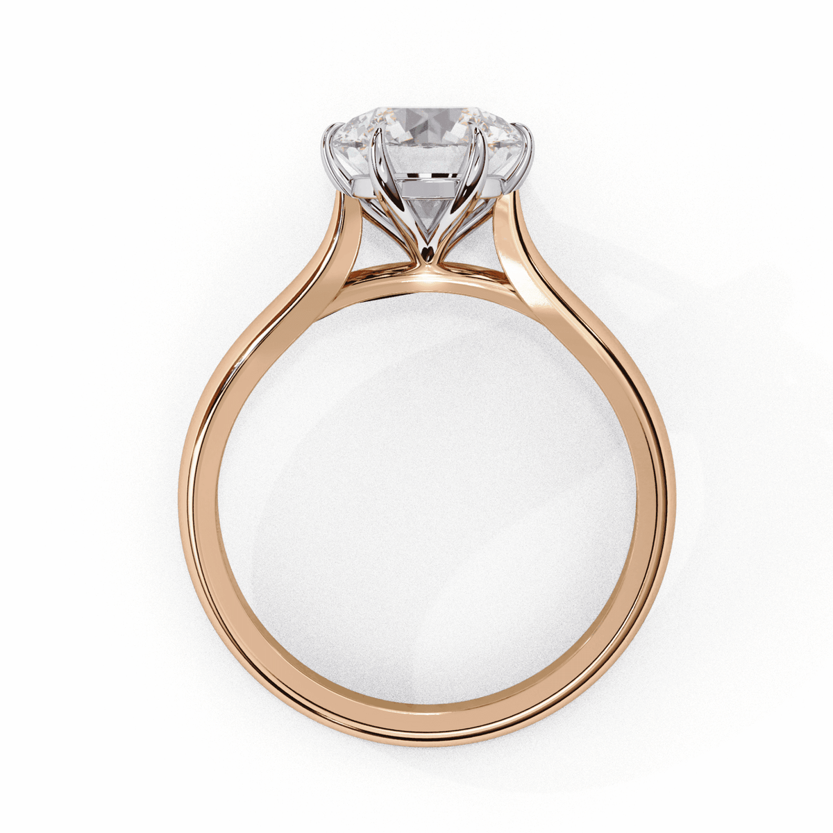 2 Carat Round Classic Solitaire Ring in Moissanite | House of Estara