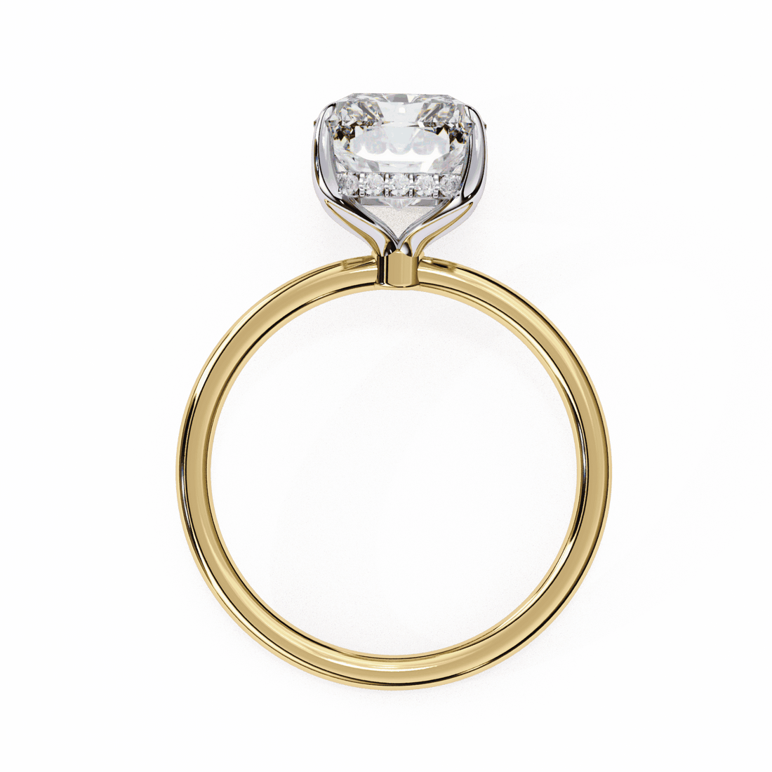 2.5 Carat Radiant Eternal Solitaire Wedding Ring in Moissanite | House of Estara