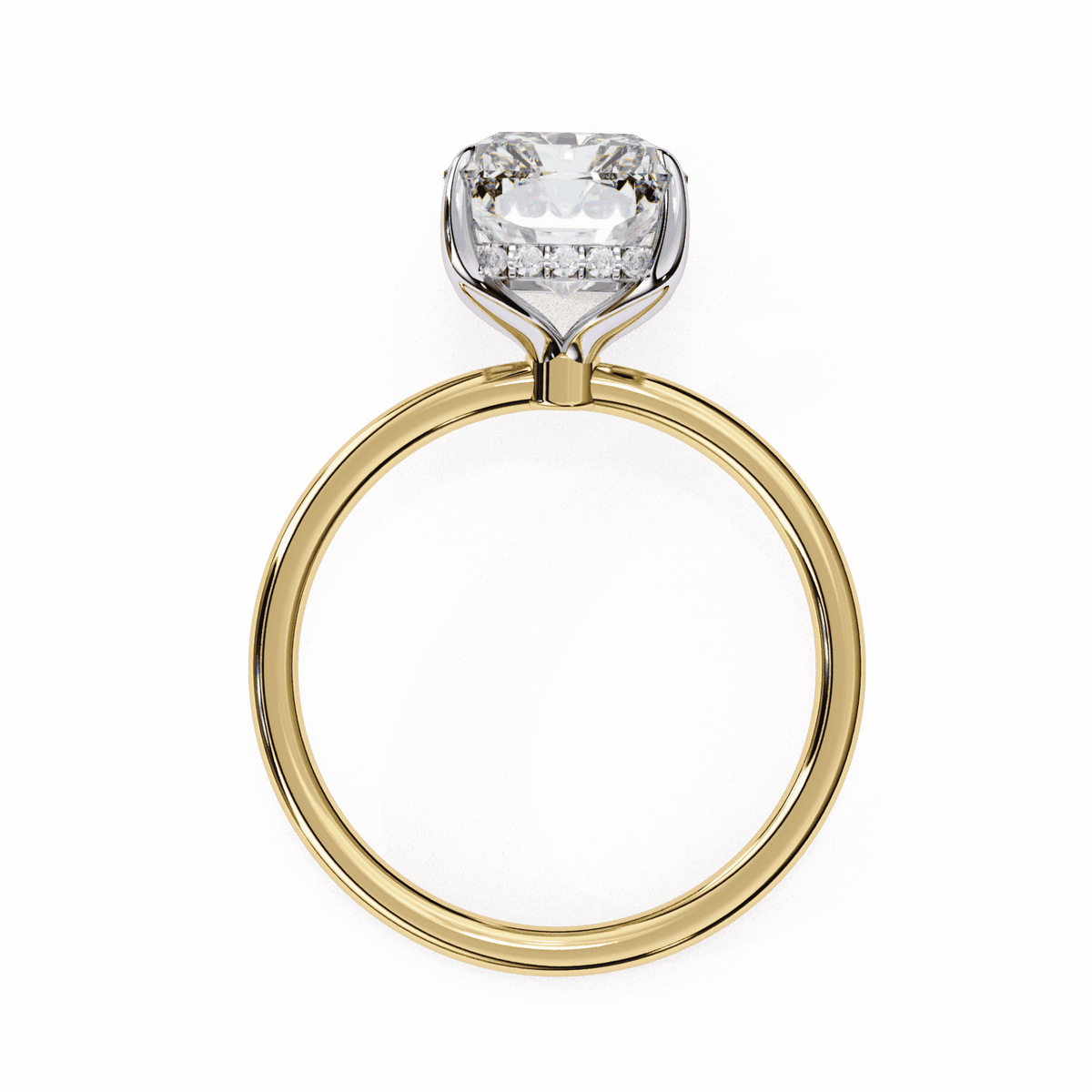2.5 Carat Radiant Eternal Solitaire Wedding Ring in Moissanite | House of Estara